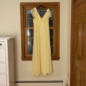Birdy Grey Jackson Chiffon bridesmaids dress (lemon sorbet)